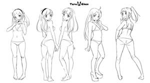 pose sketch-Lying down01 by Teruchan on DeviantArt