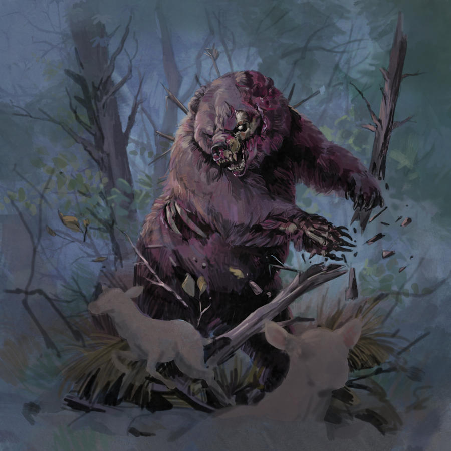 Zombie Bear by Eedenartwork on DeviantArt