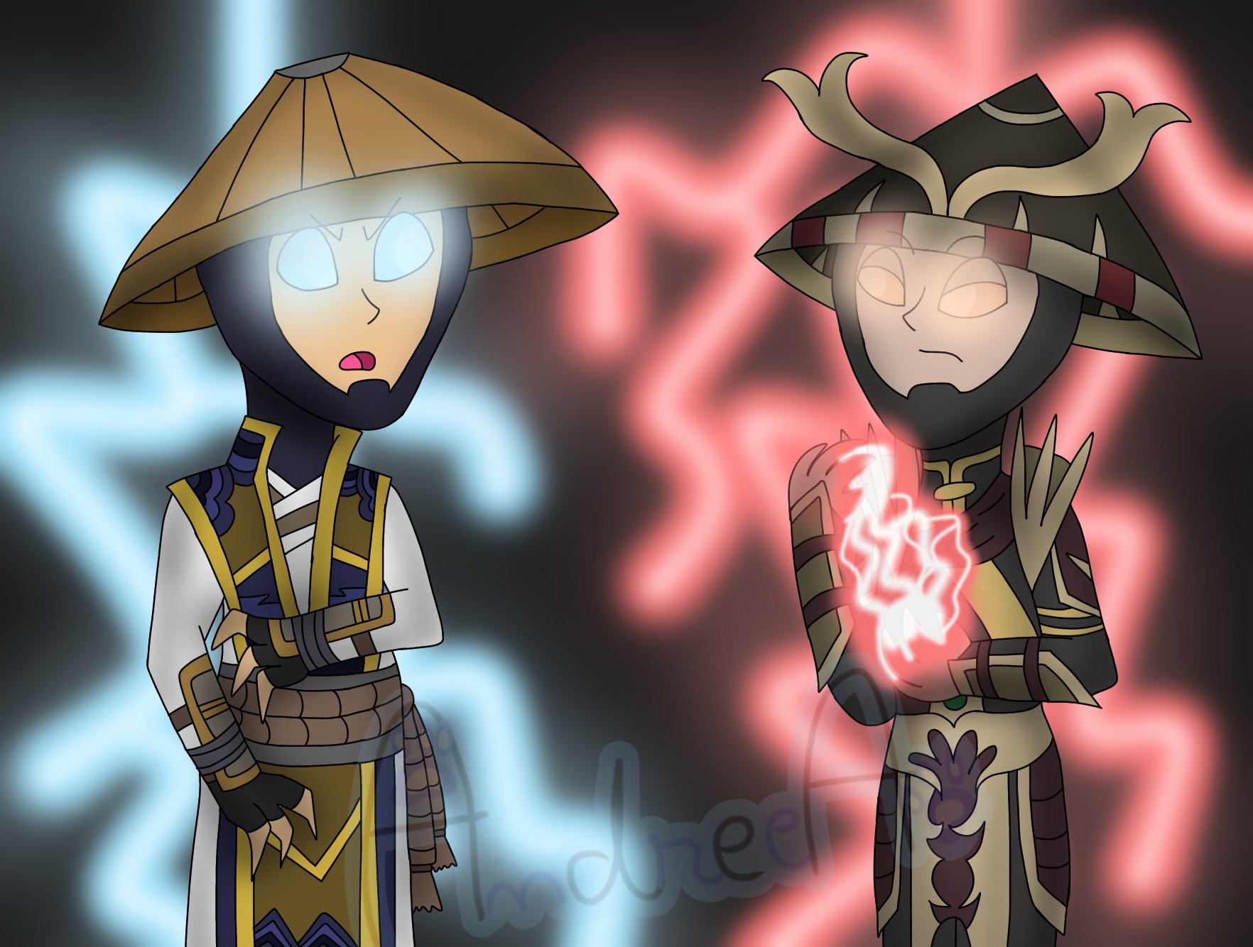 Raiden and Dark Raiden(MKx) by Jayvronti on DeviantArt