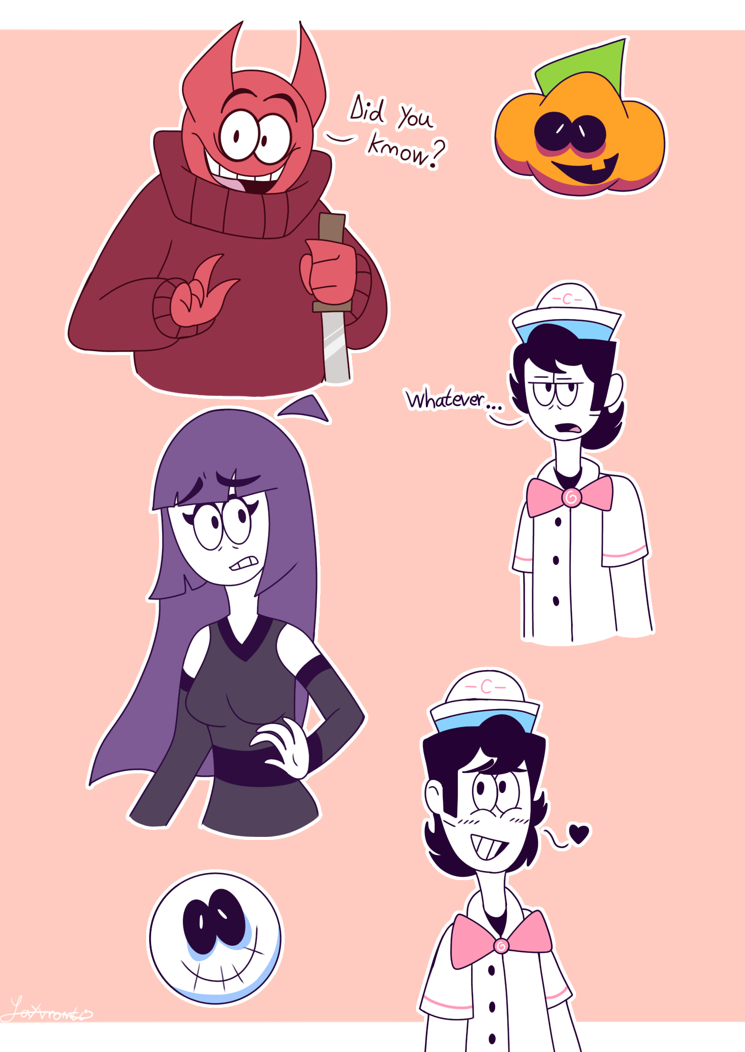 Spooky Month Characters by creeper6677art on DeviantArt