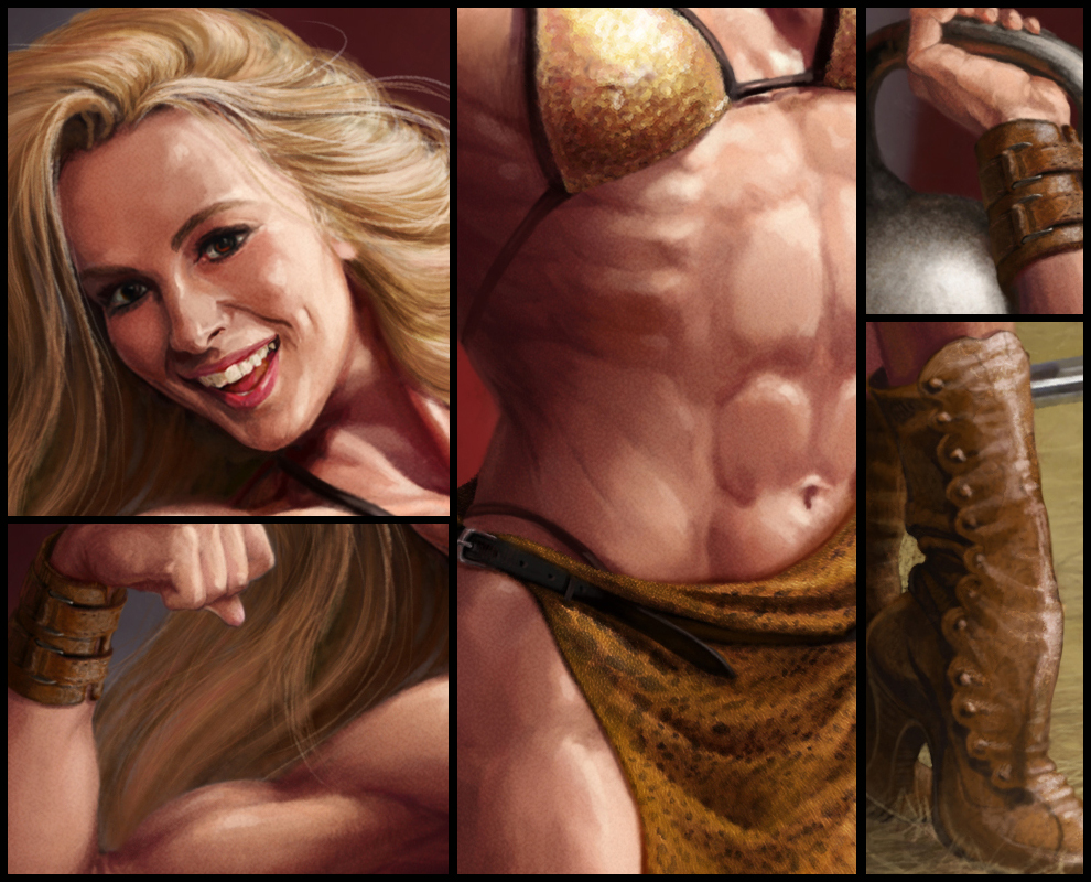 Circus Strongwoman (details)