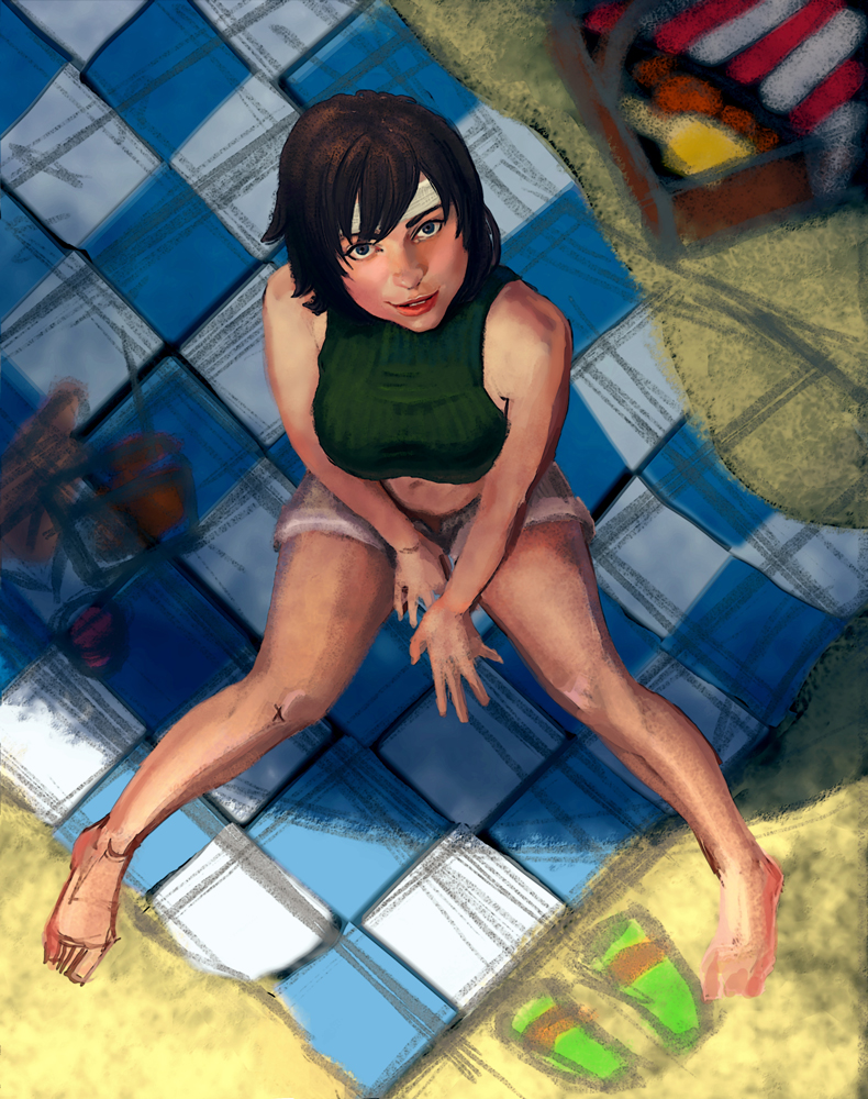 Yuffie Kisaragi. Final Fantasy 7. WIP