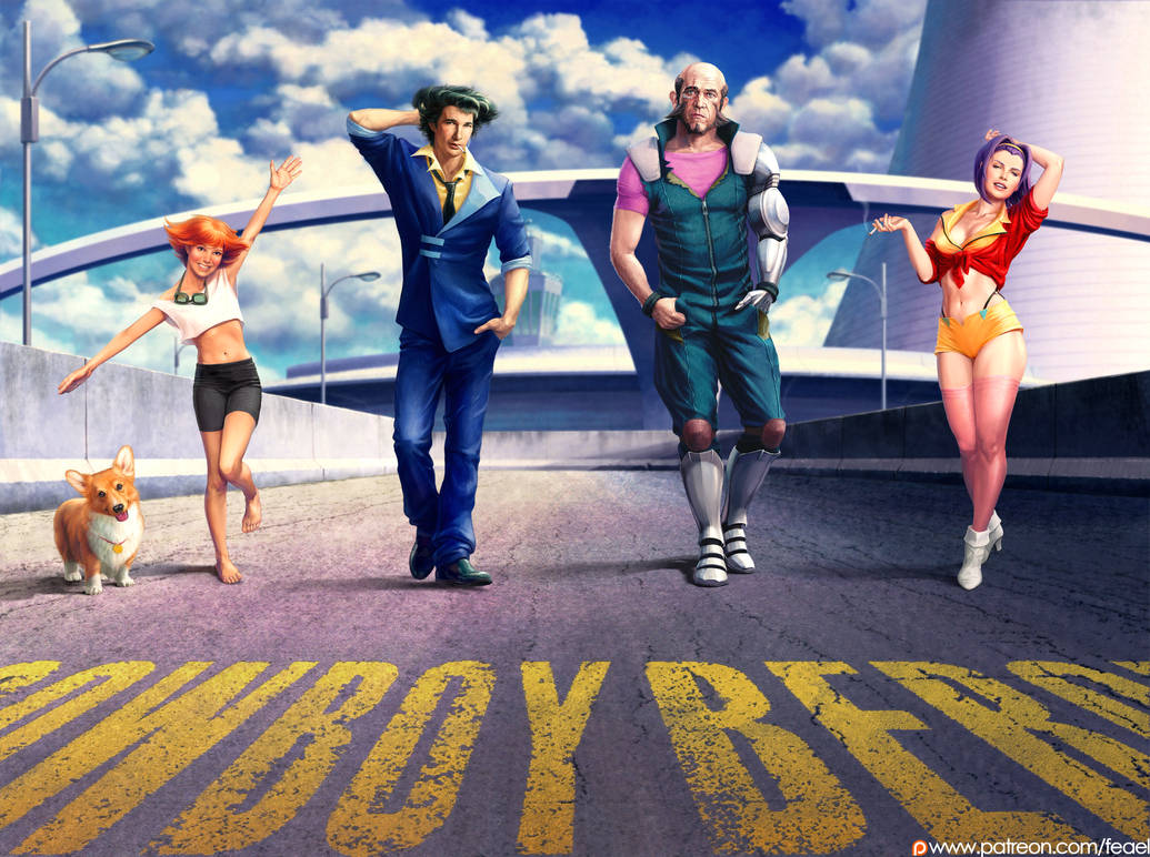 Cowboy bebop crew. All together by Feael