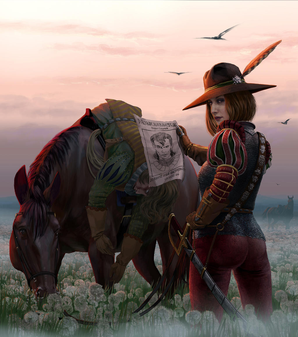 Bounty hunter (Threads of Fate game art) by Feael