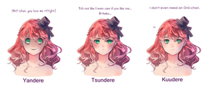 Yandere, Tsundere and Kuudere