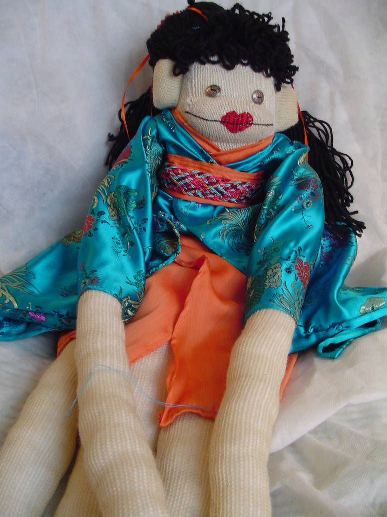 Geisha Sock Monkey by chickygrrl on DeviantArt