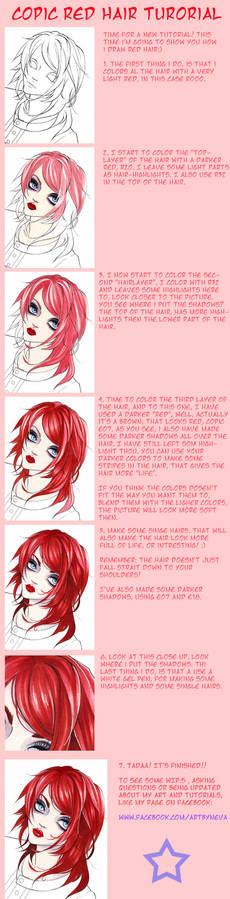copic red hair tutorial