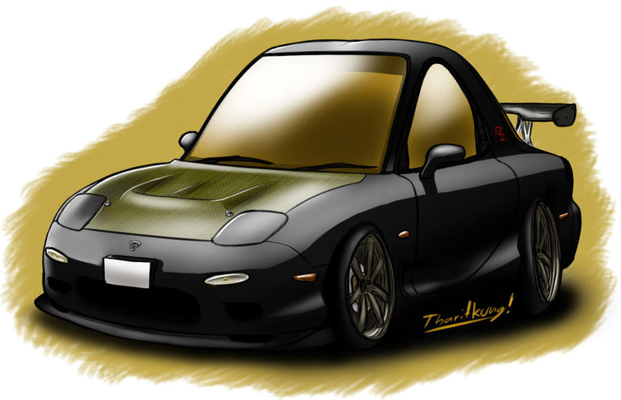 Cartoon Easy Rx7 Mazda RX-7 by mikeysukairain on DeviantArt