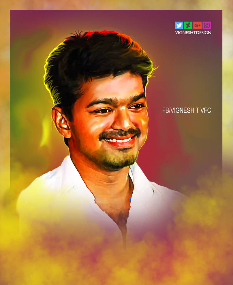 Digital Painting Tamil Actor Vijay HD by VigneshTDesign on DeviantArt