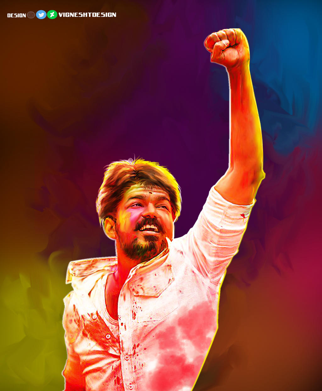 Mersal Movie Painting by VigneshTDesign on DeviantArt