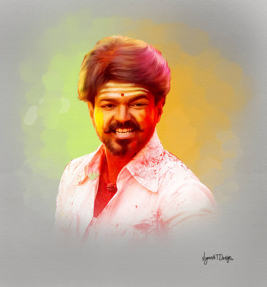 Actor Vijay Digital Painting HD by VigneshTDesign on DeviantArt