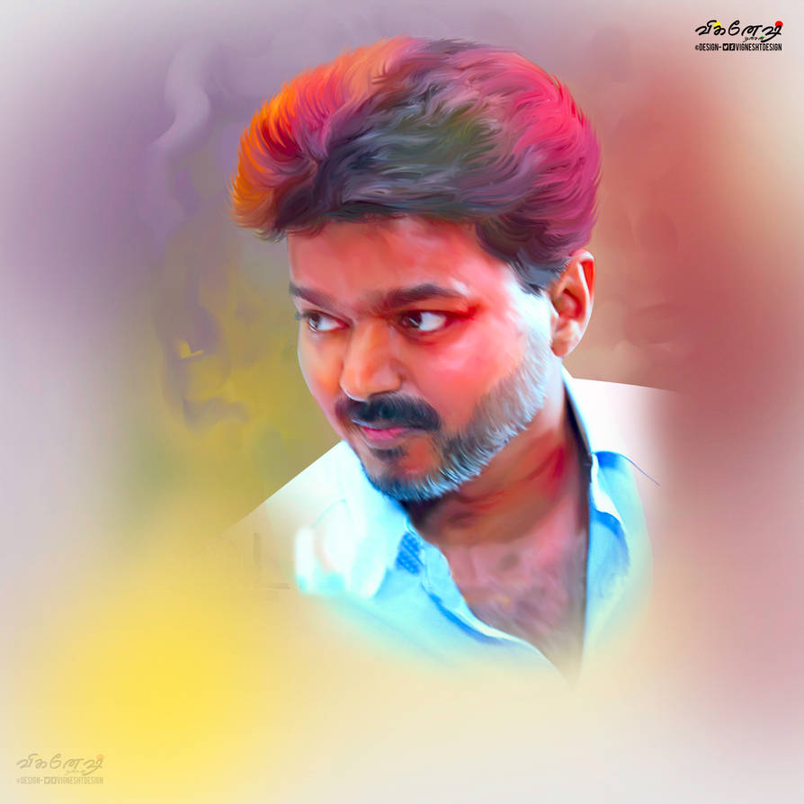 Thalapathy vijay Pondicherry function image art hd by ...