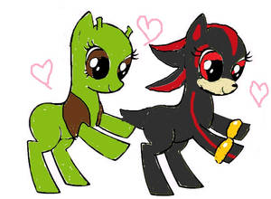 shrek and shadow ponies