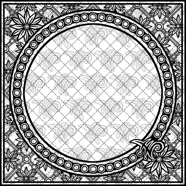Gothic Circular Pattern Gothic Poinsettia Circular Frame V3 by EvergreenWolf002 on DeviantArt
