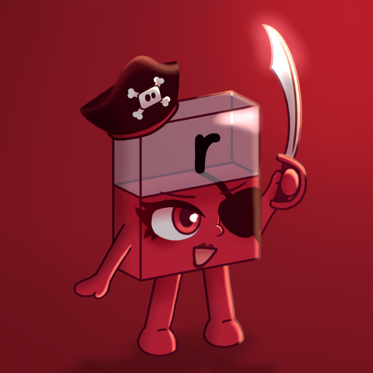 Alphablock R drawing by 0phe3b0pC0m on DeviantArt