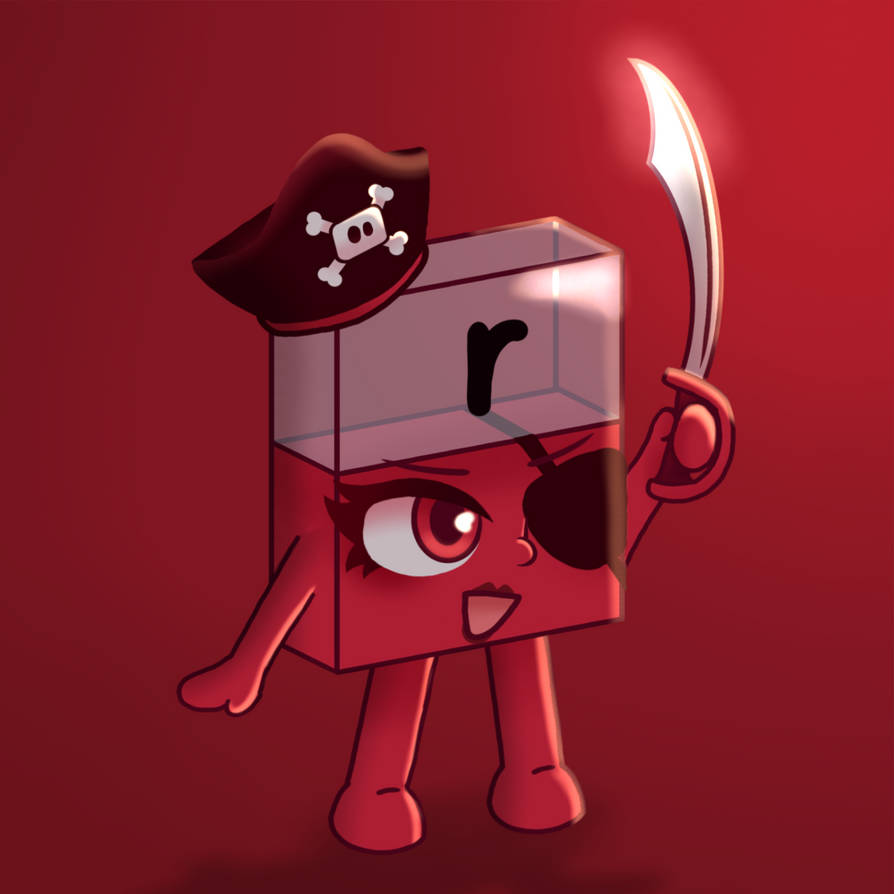 Alphablock R drawing by 0phe3b0pC0m on DeviantArt