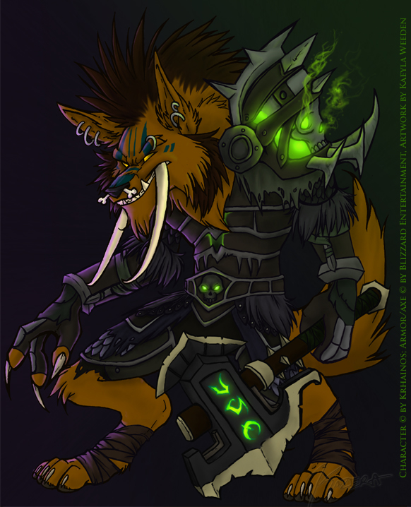 Commission: Wolf-Troll Hybrid by KazeraVX