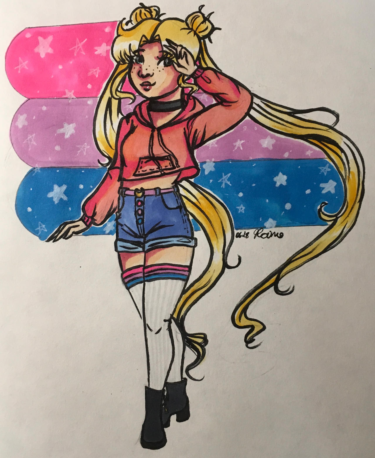 Sailor Raine Pride Senshi- Bisexual Sailor Moon by raine-diamond on DeviantArt