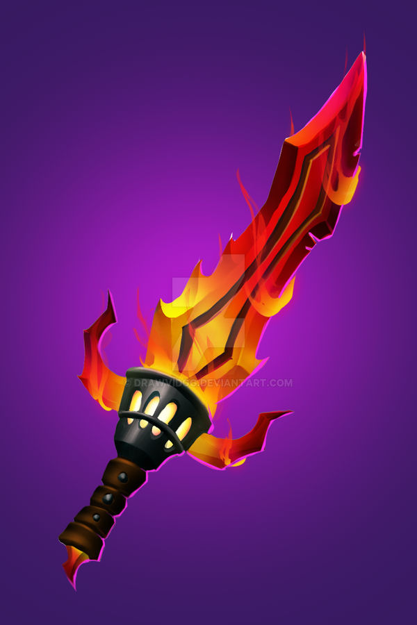 Commission fire sword by Drawvidgg on DeviantArt