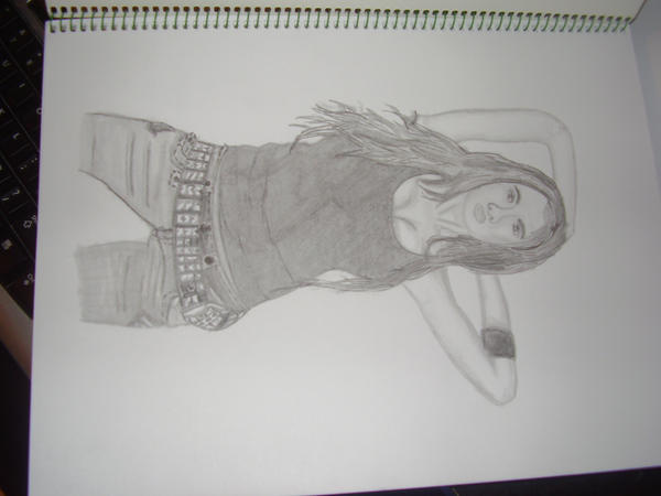 A Model Drawable a drawing of a model by creativeworks14 on DeviantArt