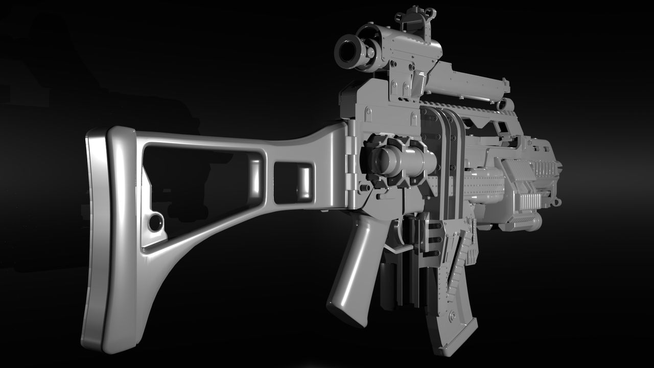 H/K G36C Rifle - Urban combat upgrades by Conor3DDesign on DeviantArt
