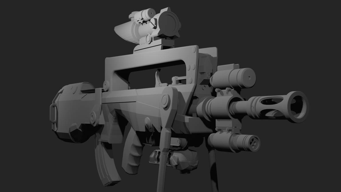 famas rifle VERSON 2- Blender5 by Conor3DDesign on DeviantArt