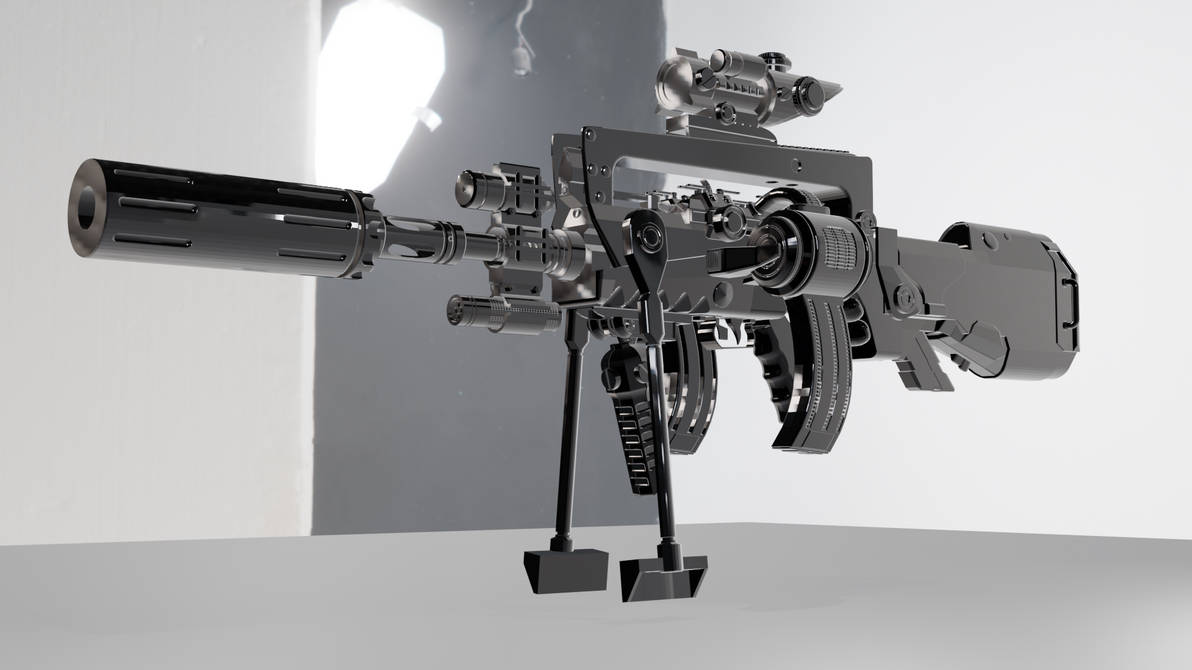 famas rifle VERSON 4- Blender2 by Conor3DDesign on DeviantArt