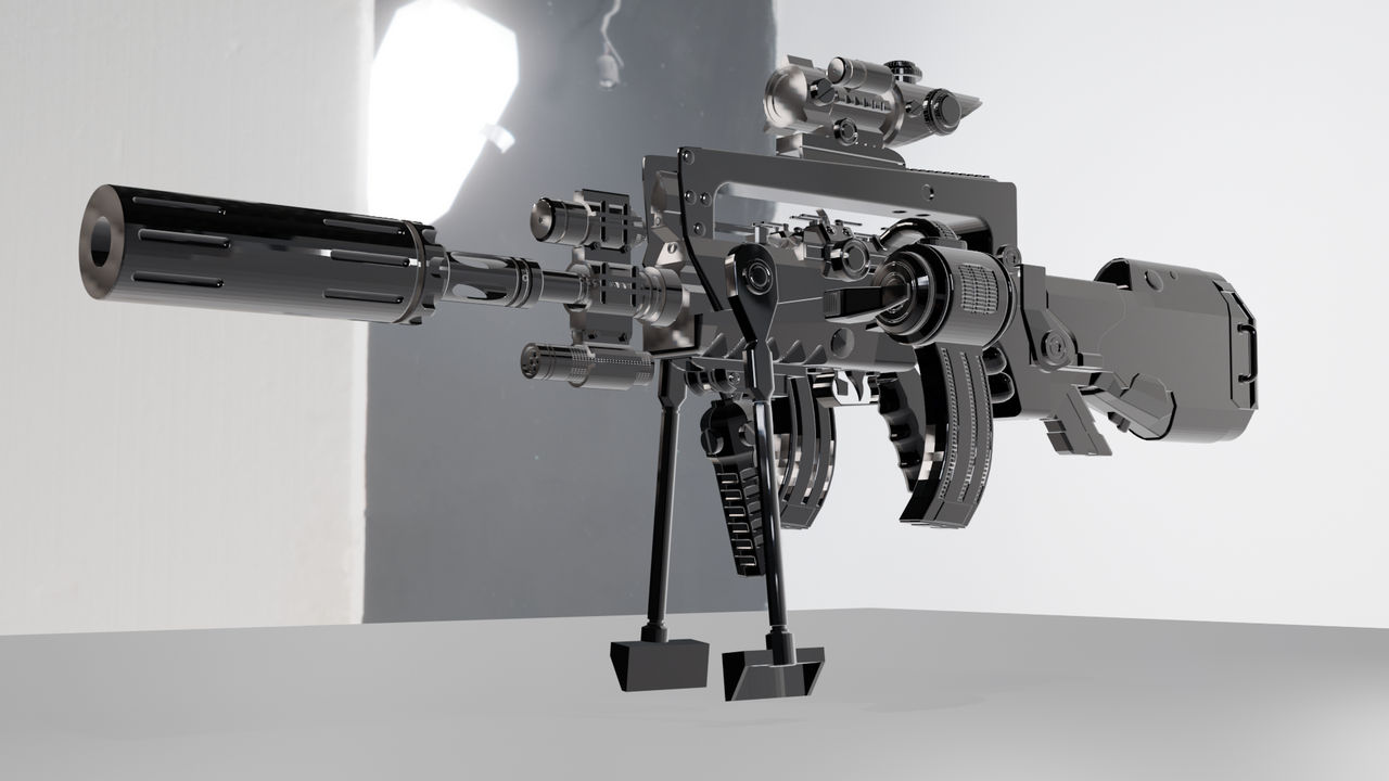 famas rifle VERSON 4- Blender2 by Conor3DDesign on DeviantArt