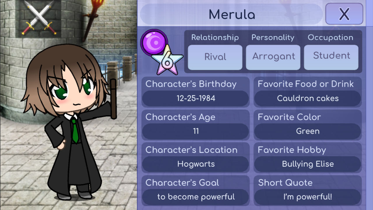 Character profiles: Merula by Art2345678910 on DeviantArt