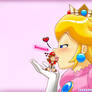Princess Peach big kiss for daisy