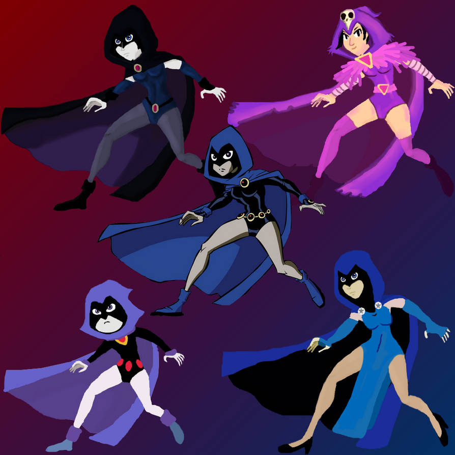 Raven Variations Raven - multiversion by KingaQwerty on DeviantArt