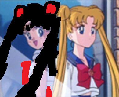 usagi hiding sailor dark moon