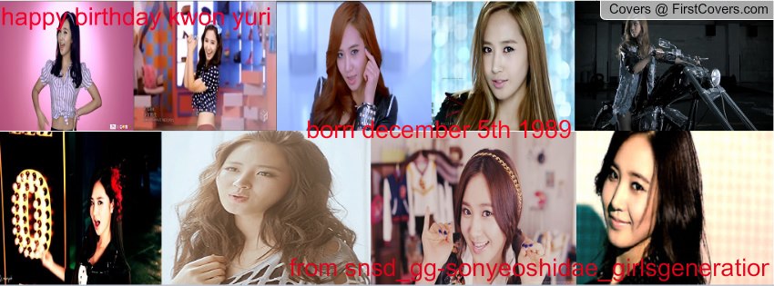 happy birthday kwon yuri facebook cover 1