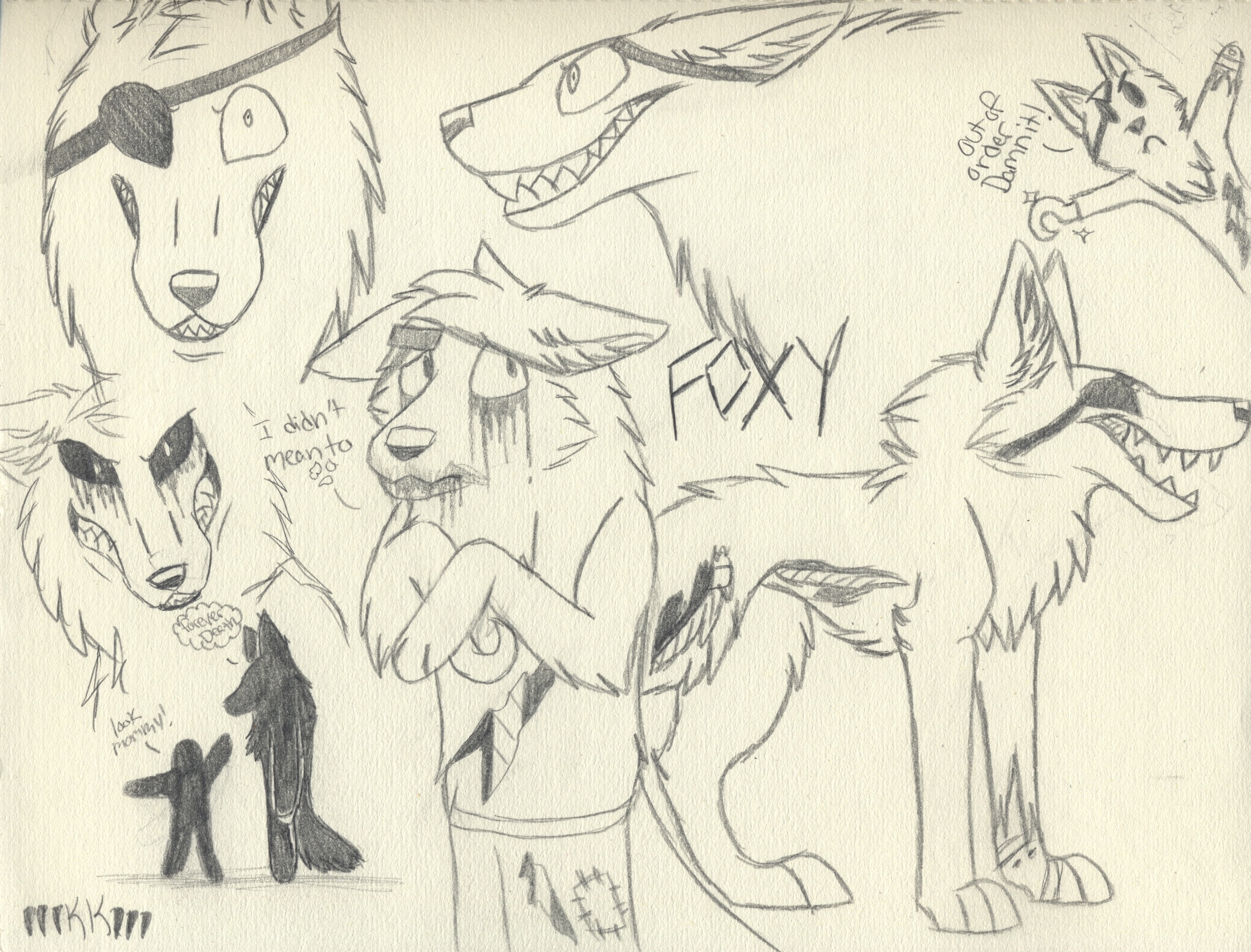 Foxy The pirate SKETCHES