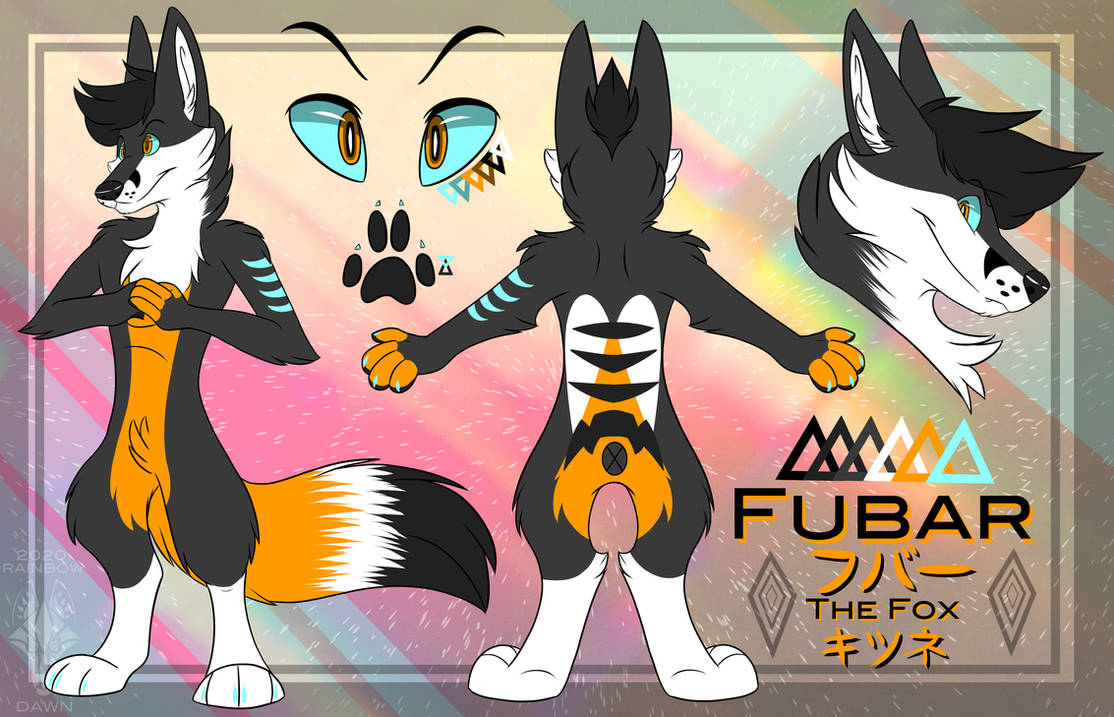Futobear NEW Fubar Ref sheet by xRainbowDawnx on DeviantArt