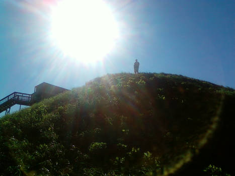 Ocmulgee... Standing on Great Temple Mound (Kylan)