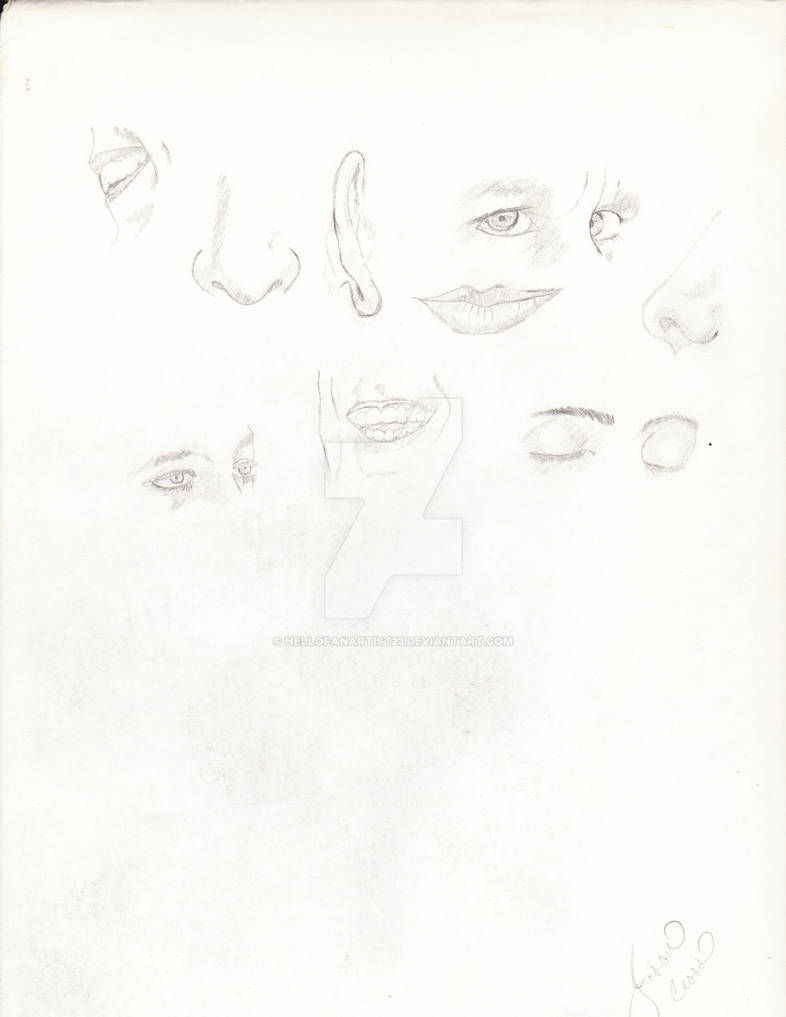 Facial Study by hellofanartist23 on DeviantArt