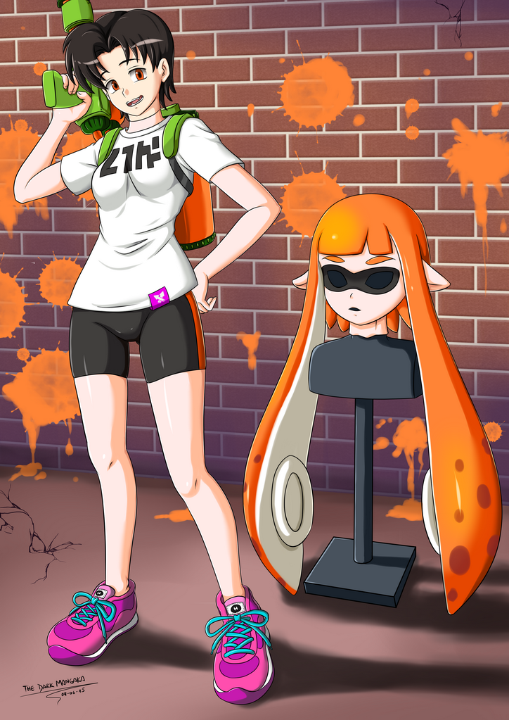Deviantart Dark Inkling Commission from Anonymous - Inkling BodySuit by The-Dark-Mangaka on ...