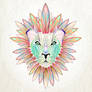 lion colorful