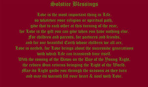 Solstice Blessings