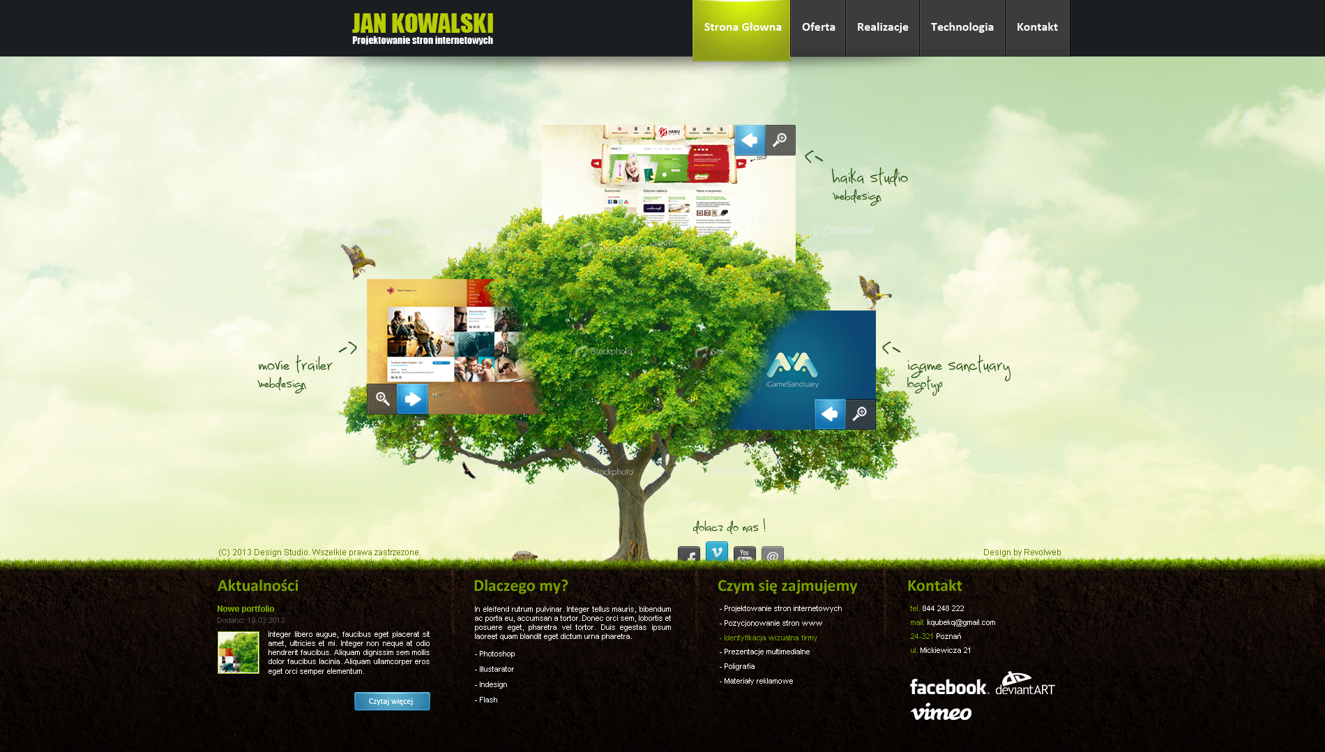 Corporate website studio design v2 by kqubekq