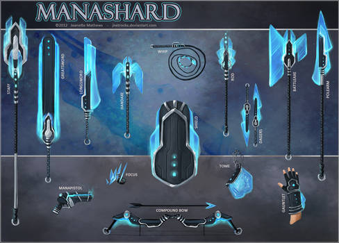 Manashard Weapon Set by JNetRocks