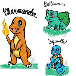 phone sketch #1: kanto starters