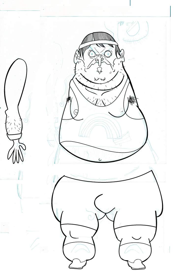 Fat Puppet Daily Drawing 10: Fat Guy Puppet by ScottieAxeman on DeviantArt