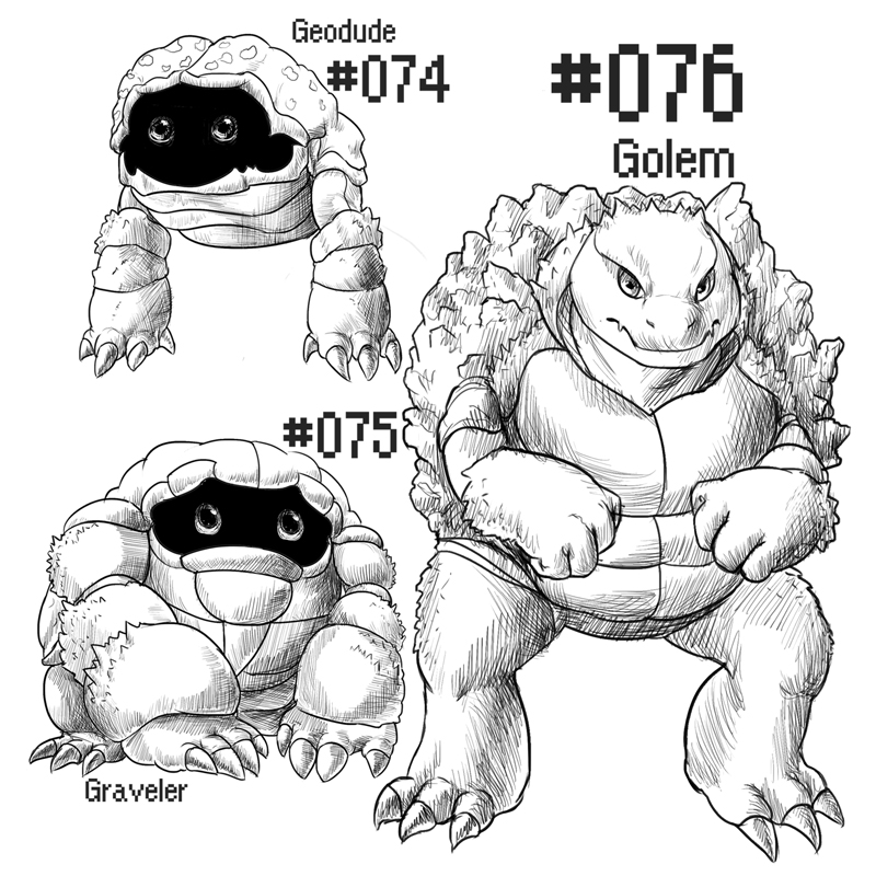 PKMN-A-DAY: Rock Turtles by the-b3ing on DeviantArt