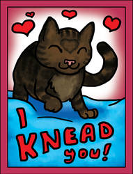 cat themed valentine