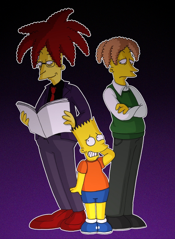 Sideshow Bob, Cecil, Bart