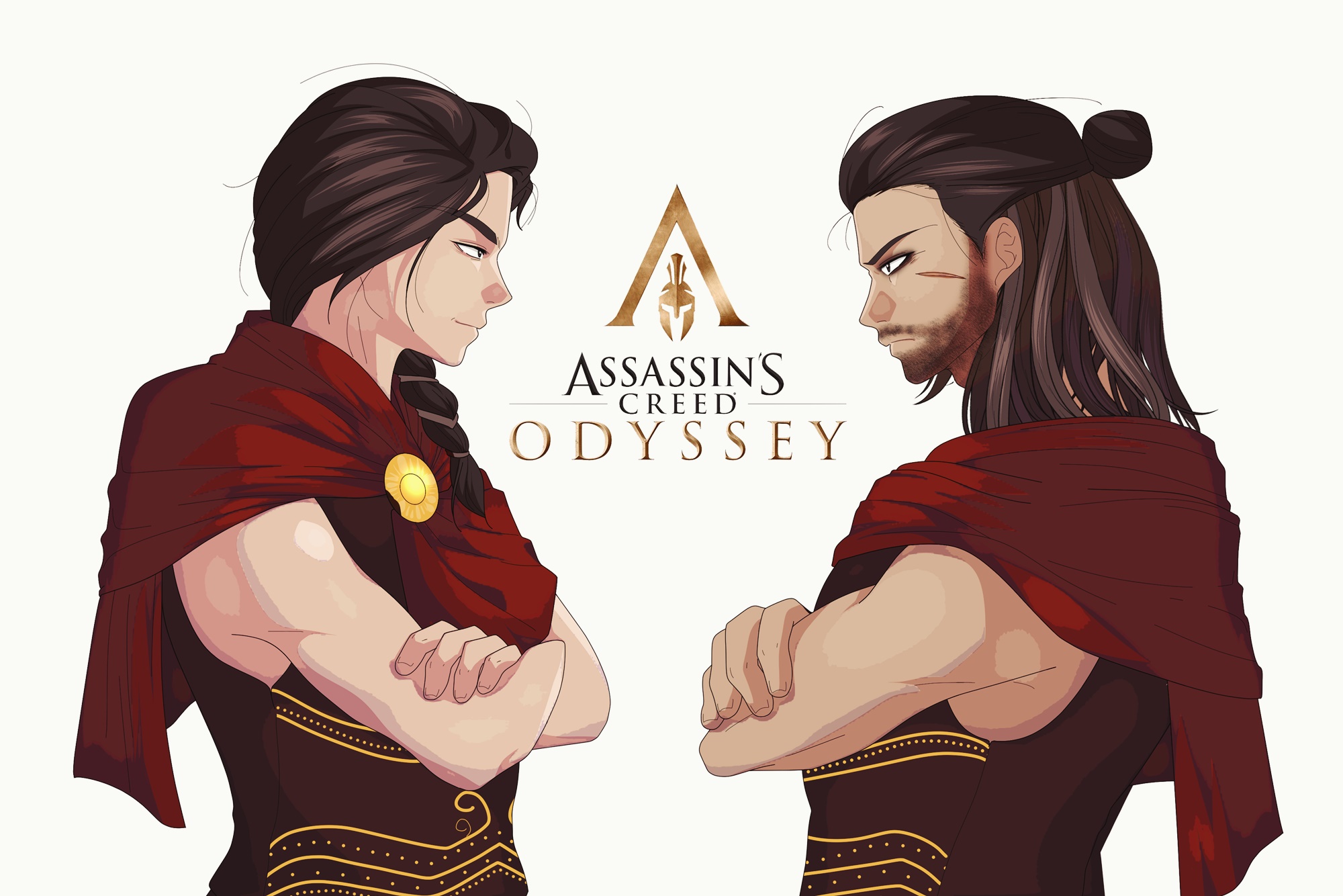 Kassandra, Alexios (Assassins Creed ODYSSEY) by Matsuri1128 on DeviantArt