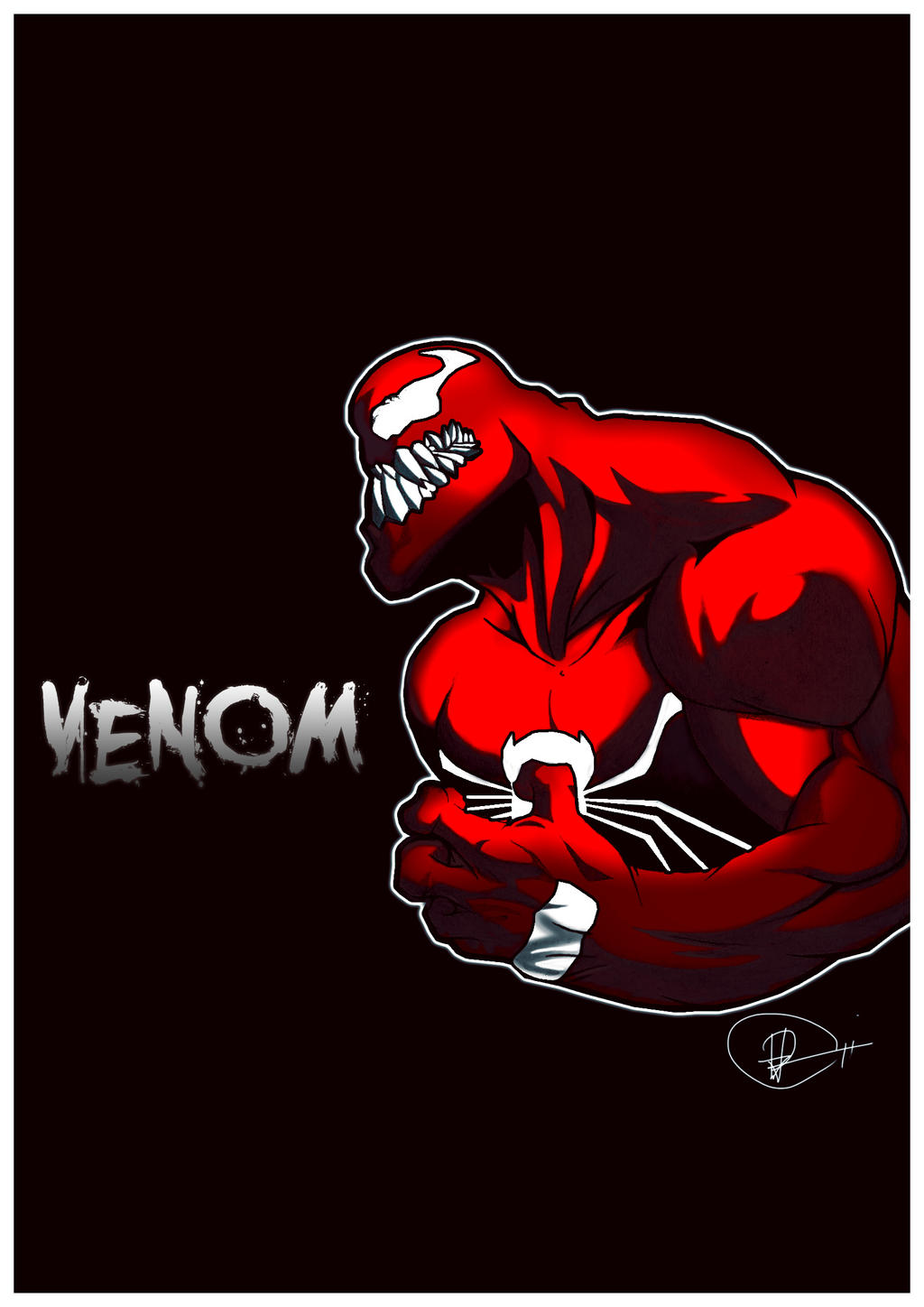 Venom Inverted Color venom color variety by juliusmai on DeviantArt