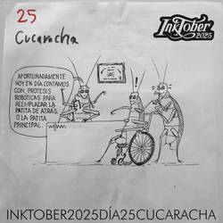 Inktober 2025, day 25: Cockroach.